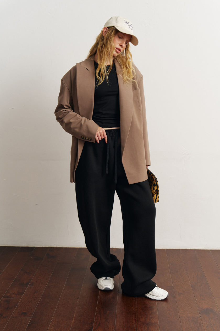 Штани балони утеплені чорні