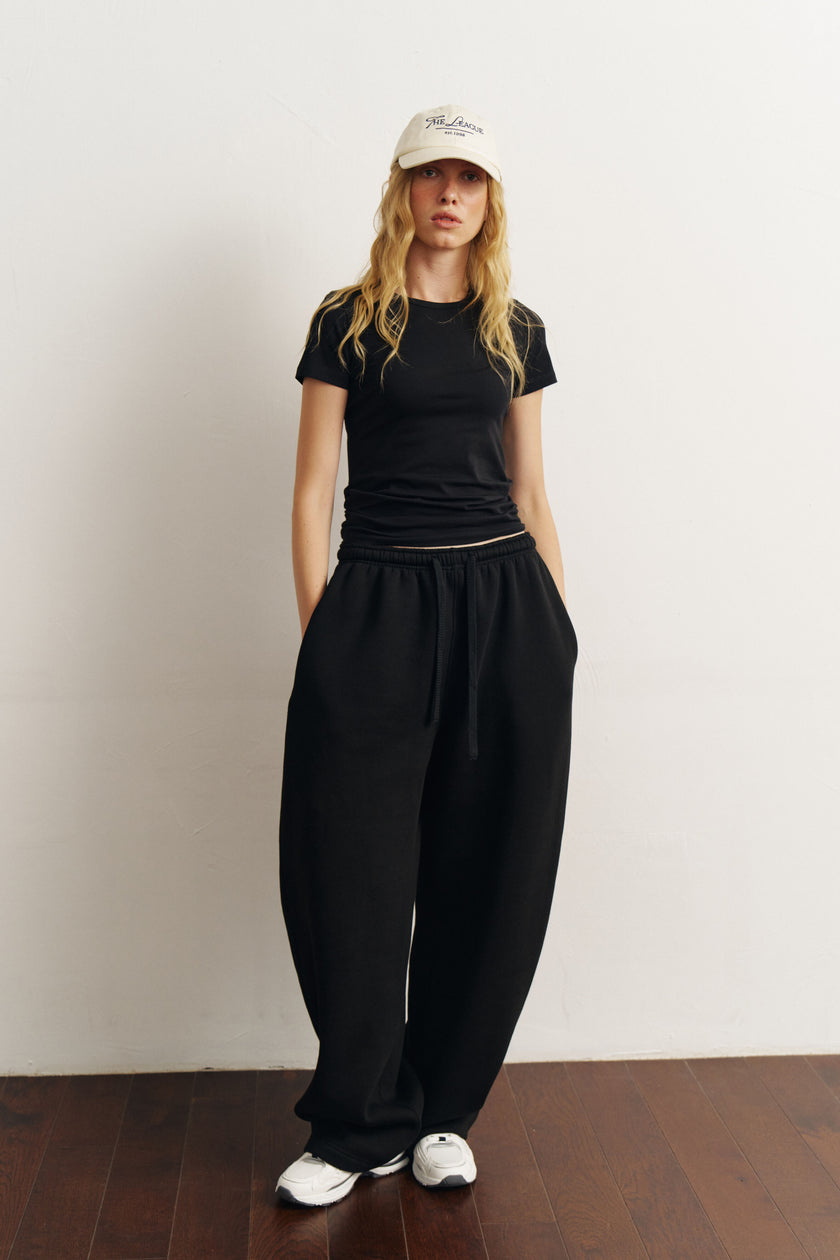 Штани балони утеплені чорні