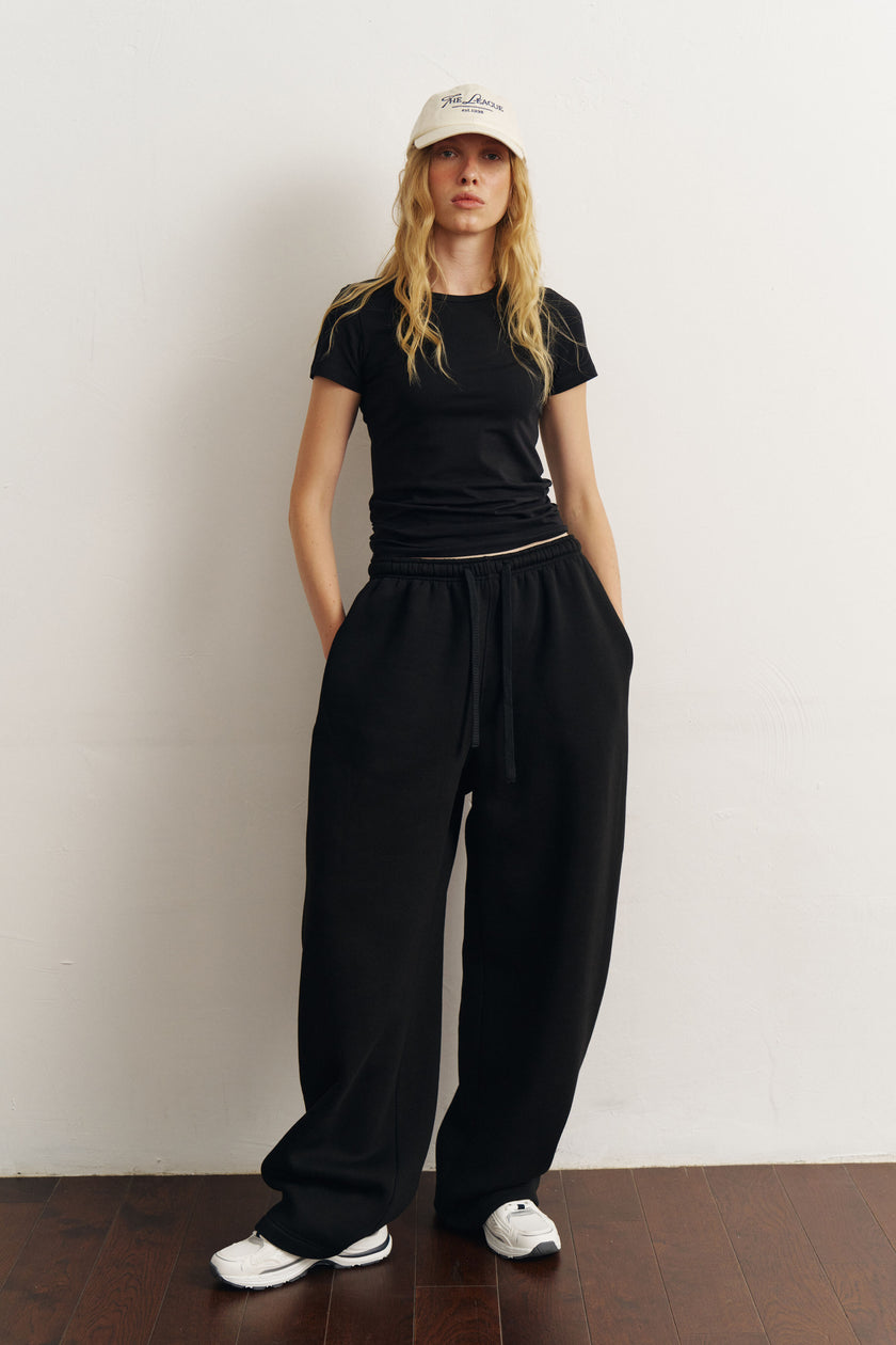 Штани балони утеплені чорні