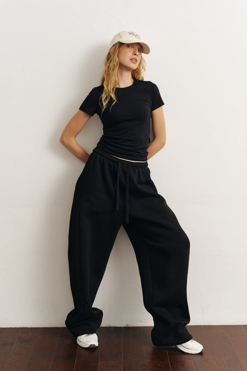 Штани балони утеплені чорні