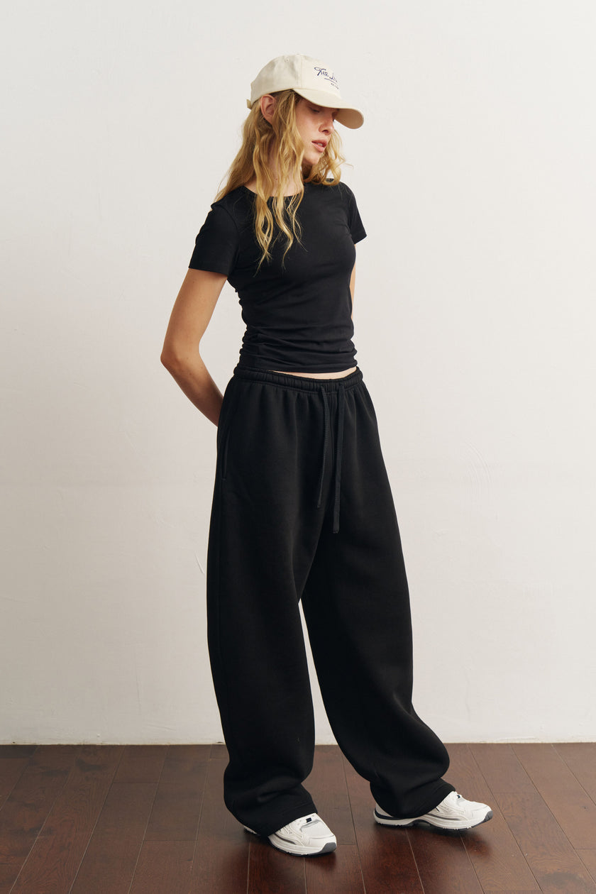 Штани балони утеплені чорні