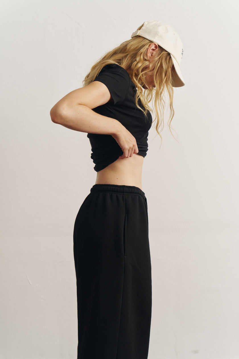 Штани балони утеплені чорні