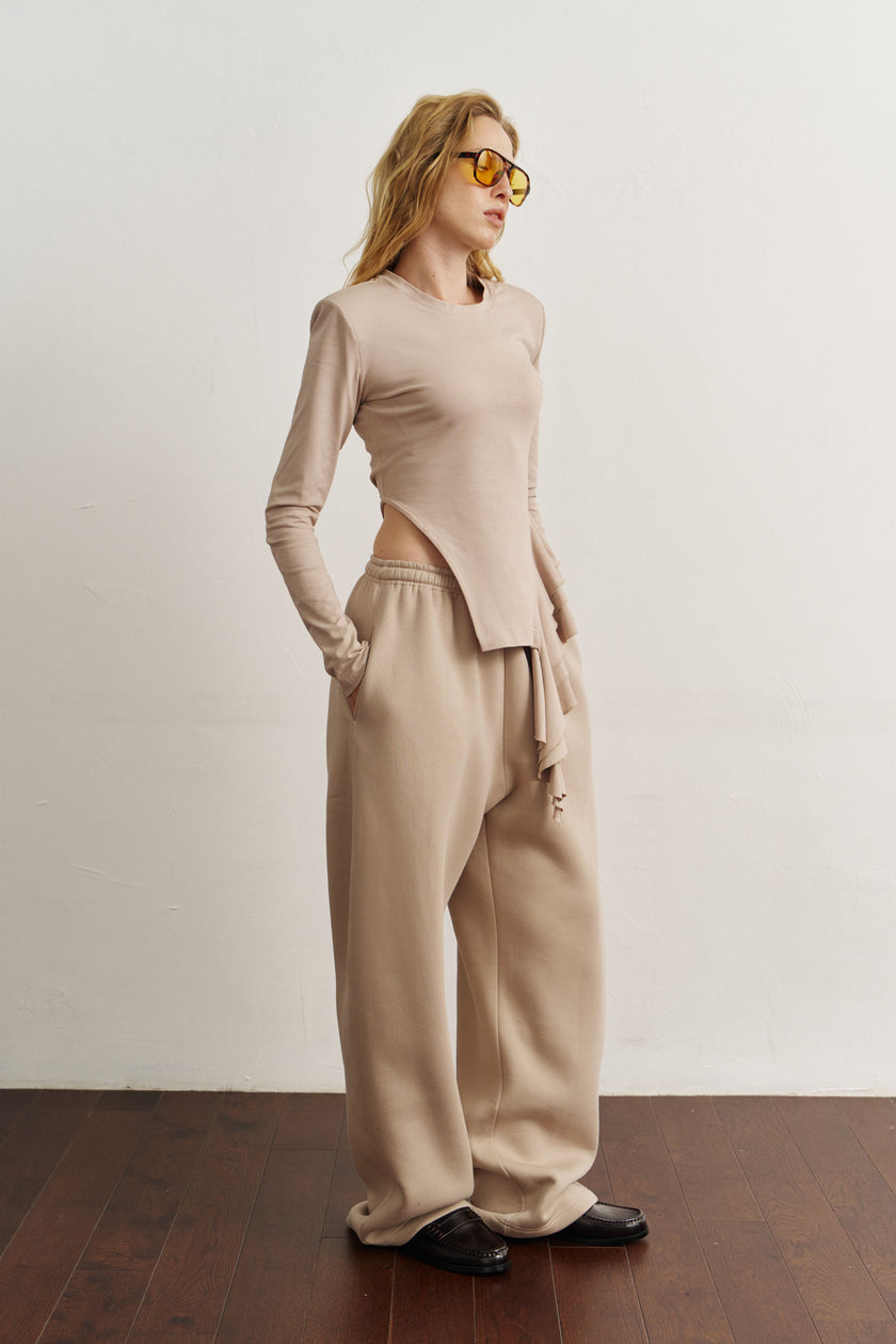 Штани балони утеплені темний таш