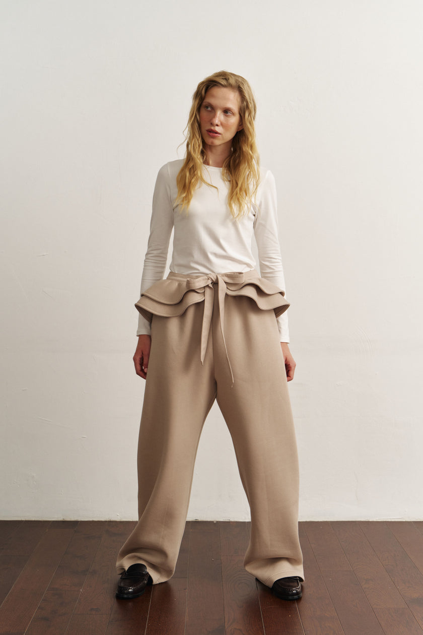 Штани балони утеплені темний таш