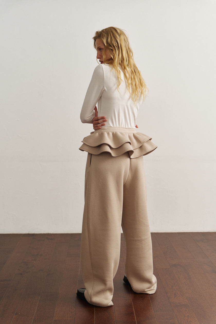 Штани балони утеплені темний таш