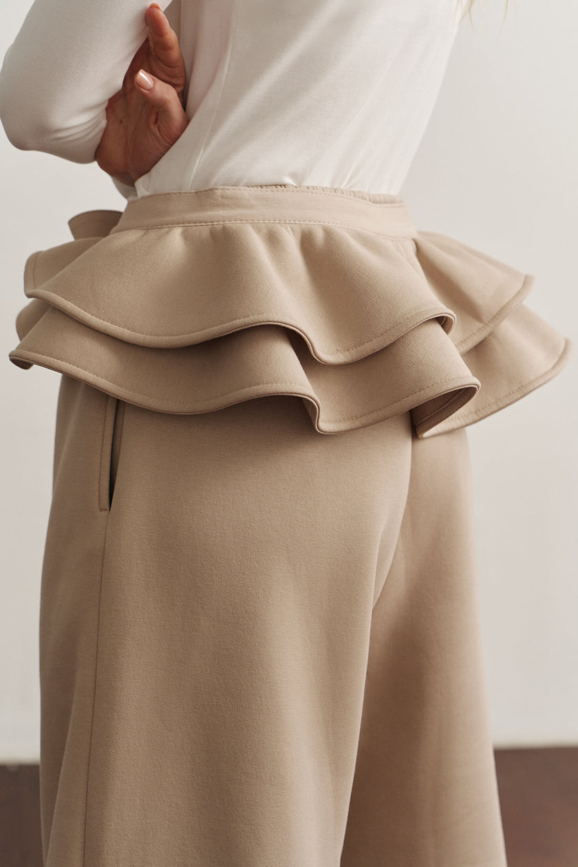 Штани балони утеплені темний таш