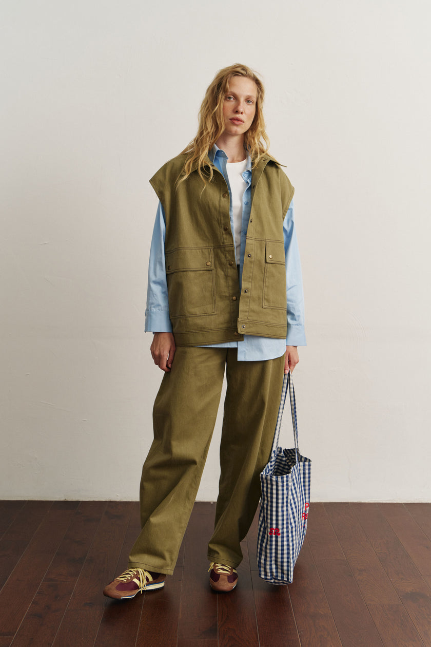 Жилет котоновий хакі