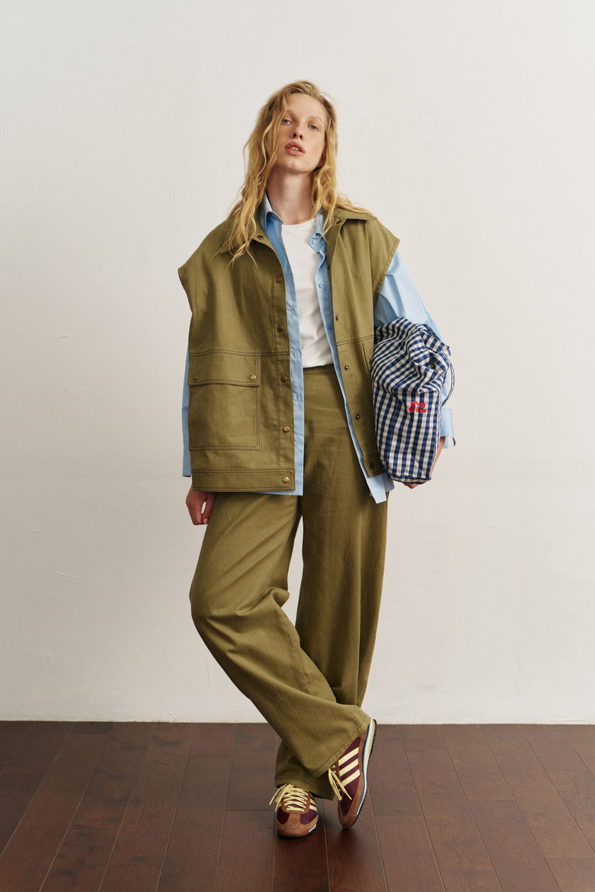 Жилет котоновий хакі