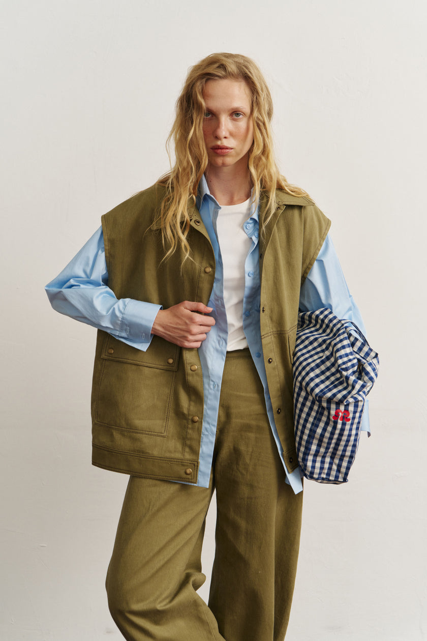 Жилет котоновий хакі