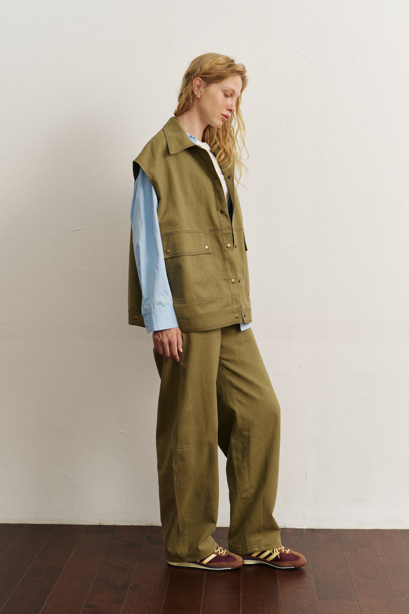 Жилет котоновий хакі