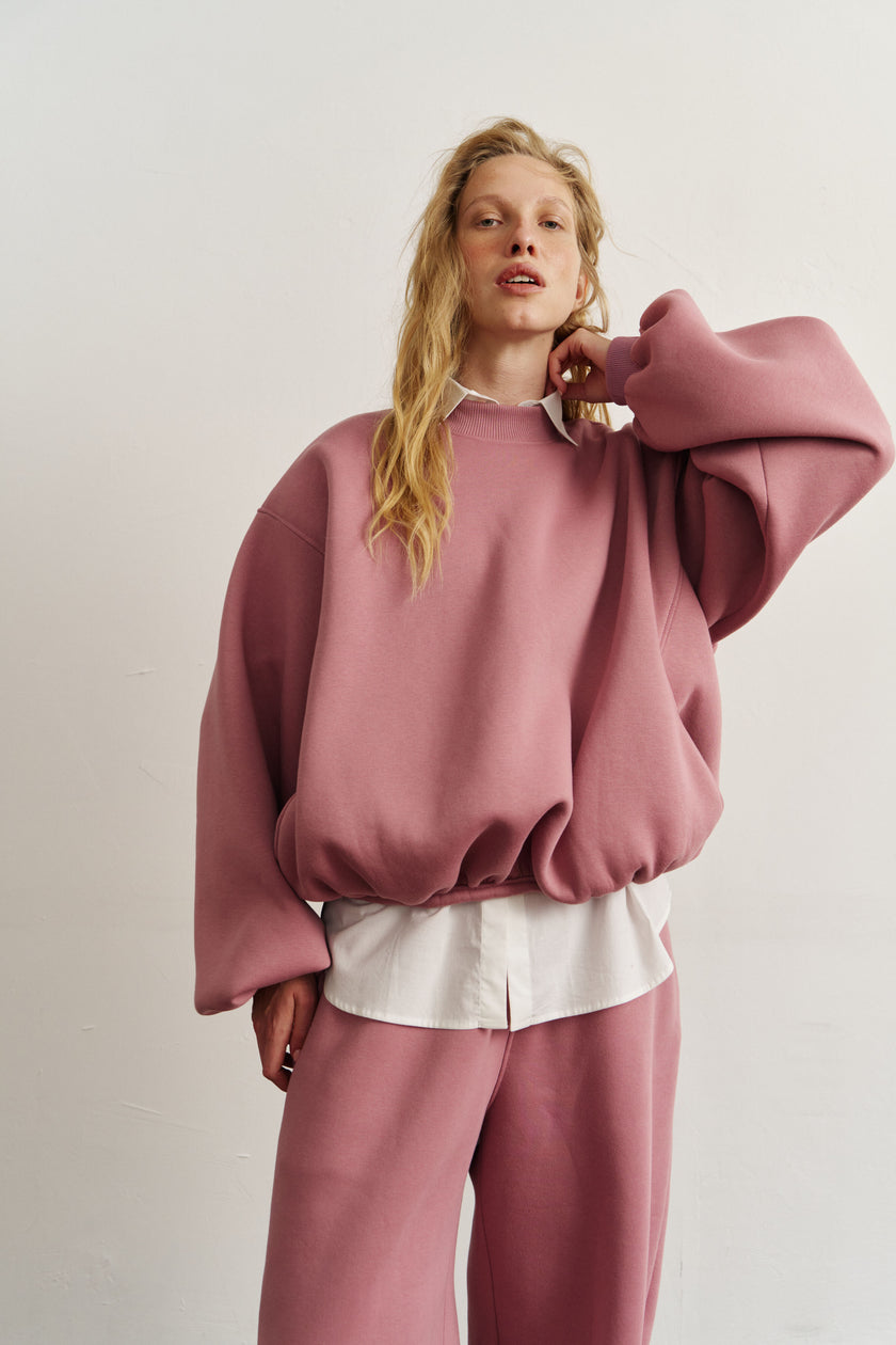 Світшот балон бузковий