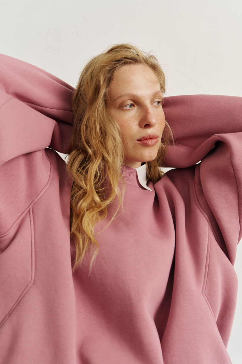 Світшот балон бузковий