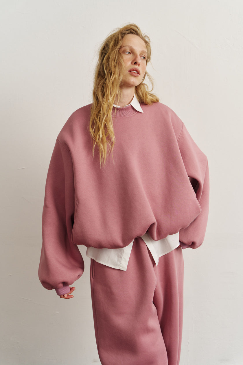 Світшот балон бузковий