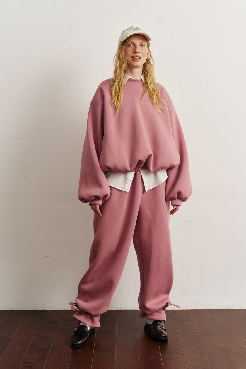 Світшот балон бузковий