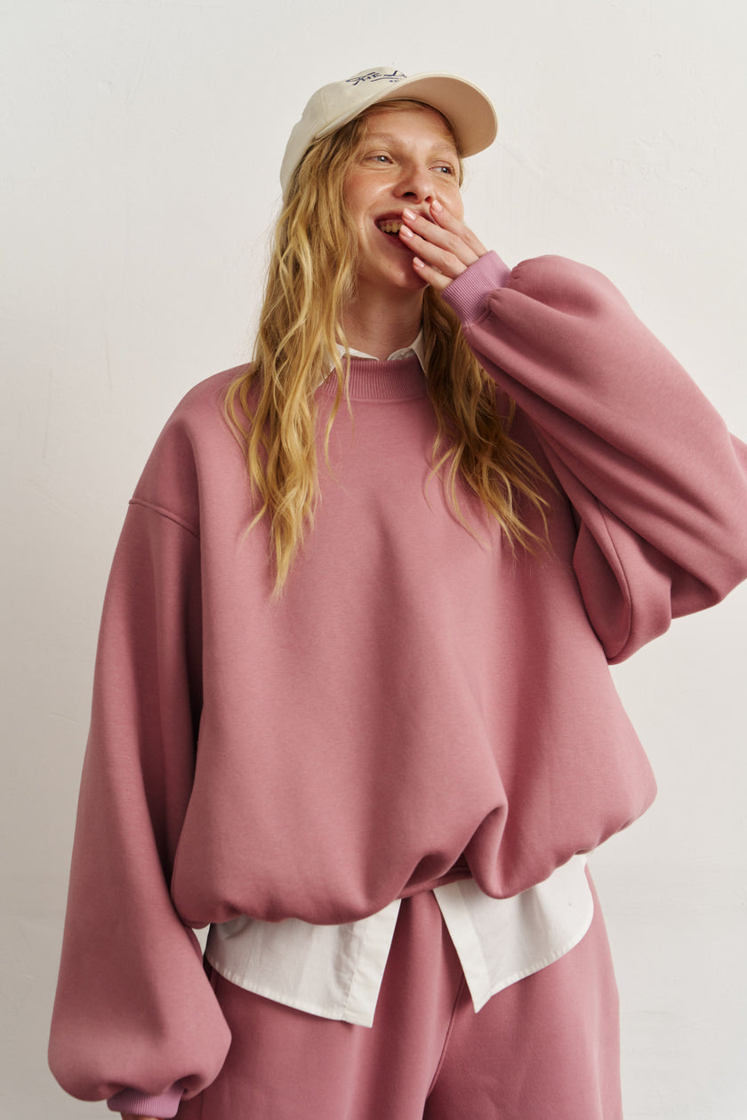 Світшот балон бузковий