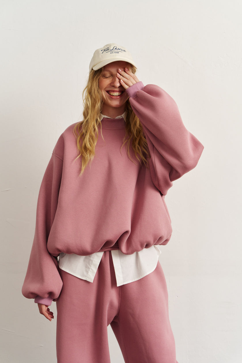 Світшот балон бузковий