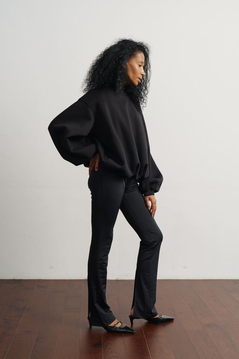 Світшот балон чорний