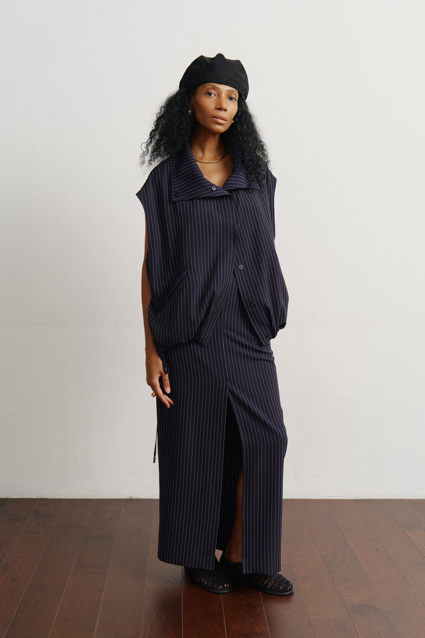 Жилет в смужку