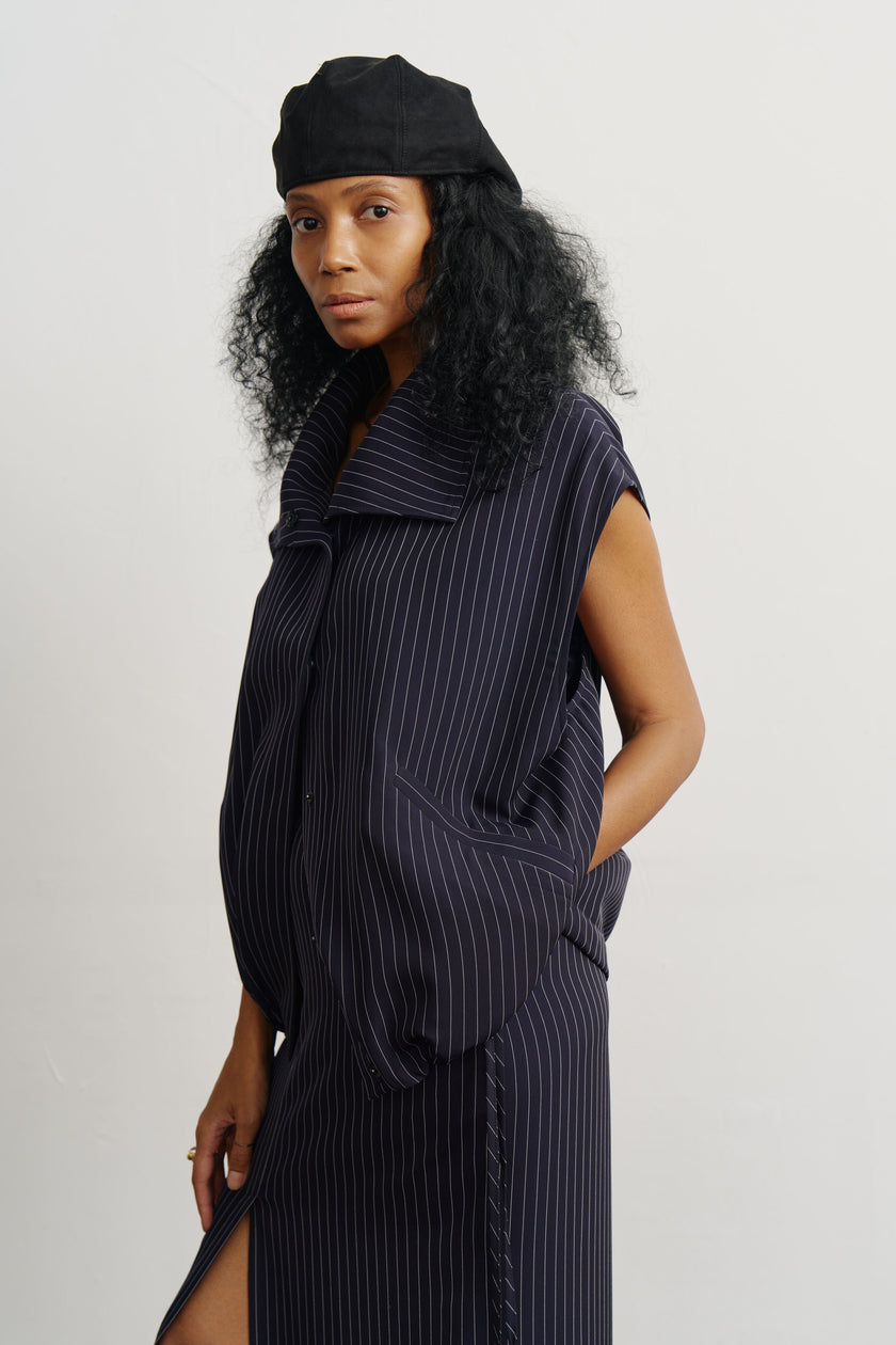 Жилет в смужку