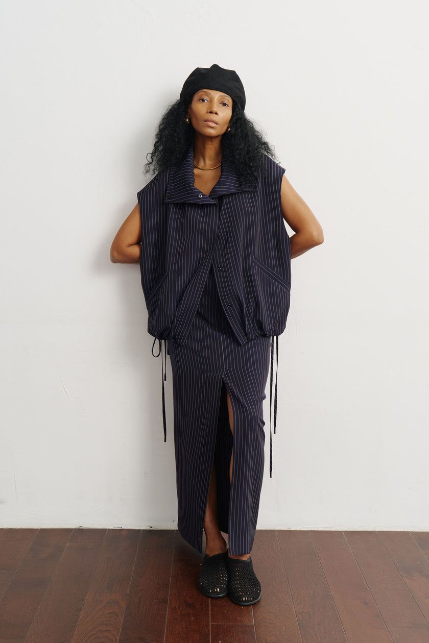 Жилет в смужку