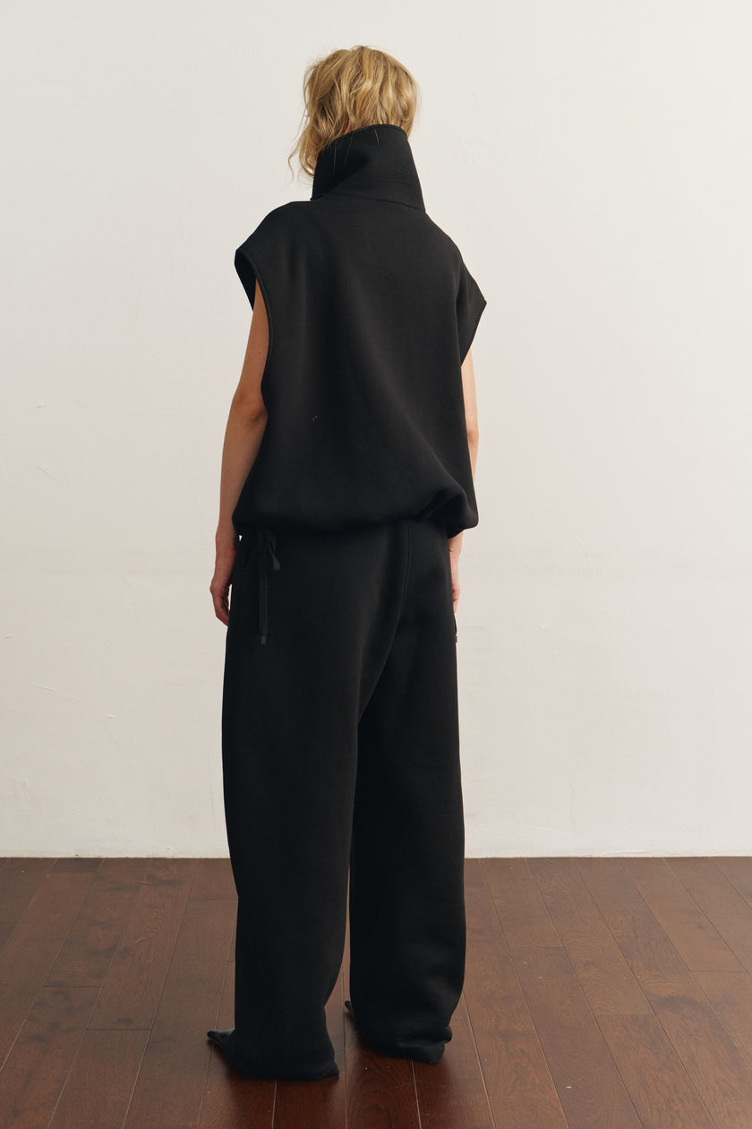 Жилет оверсайз чорний