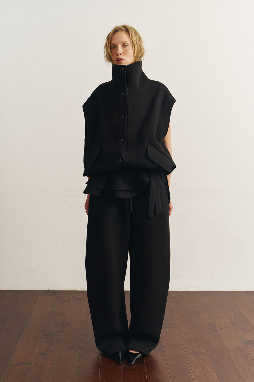 Жилет оверсайз чорний