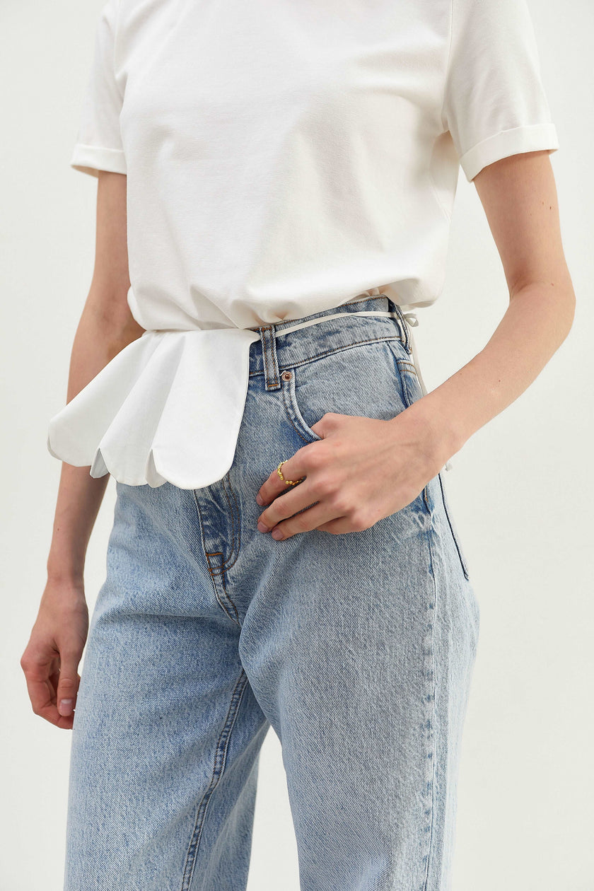 Базова футболка молочна