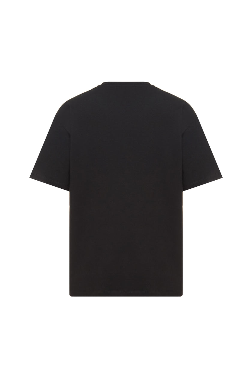 Футболка оверсайз чоловіча чорна