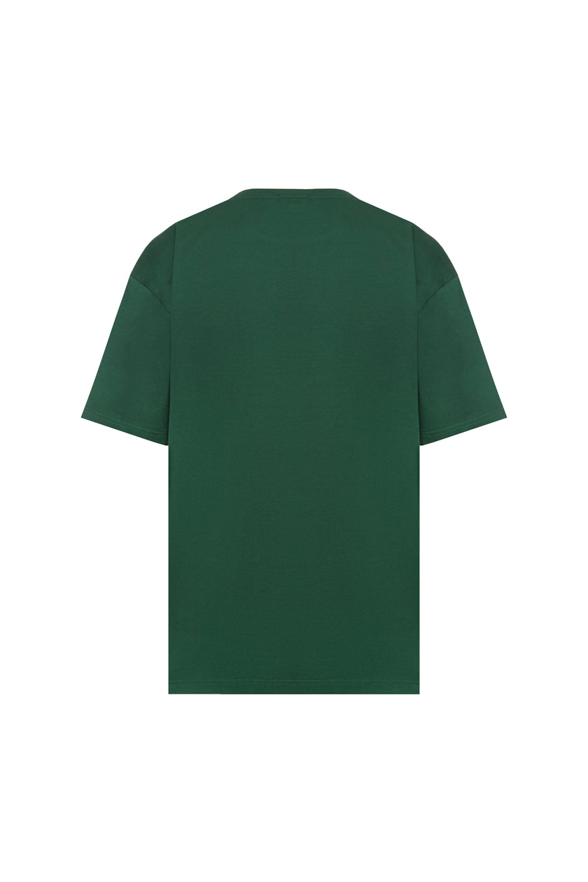 Футболка оверсайз чоловіча зелена