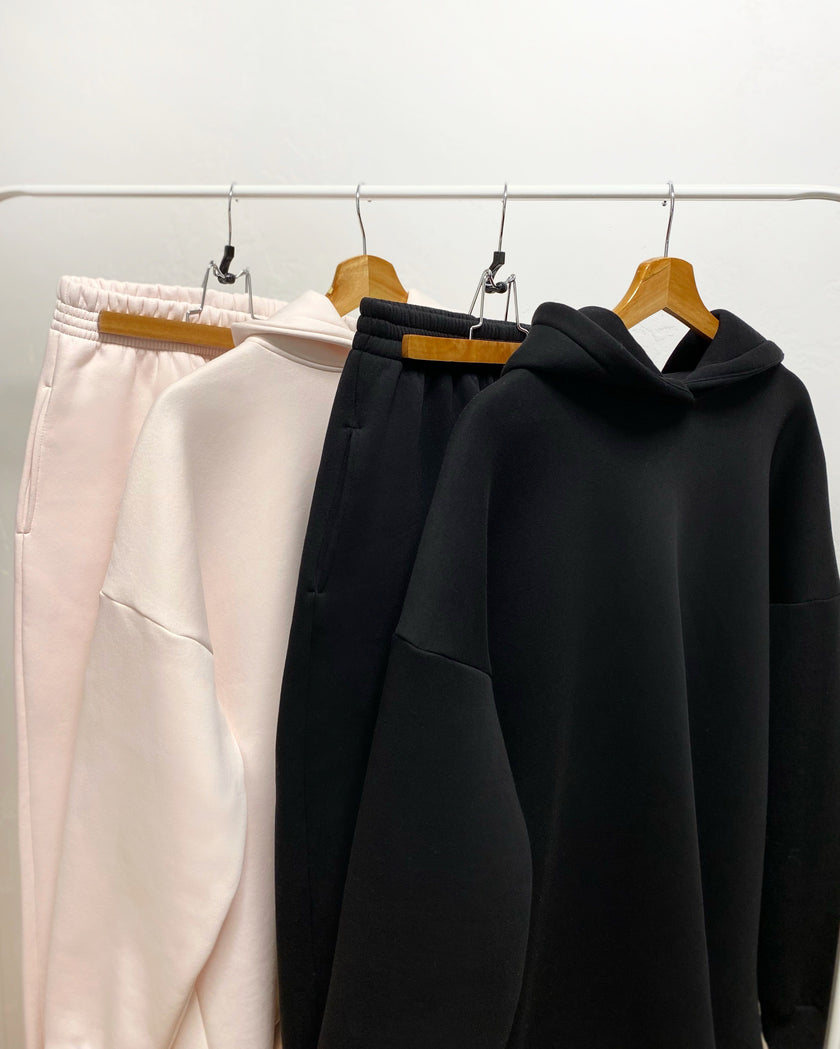 Худі тринитка без начосу чорний