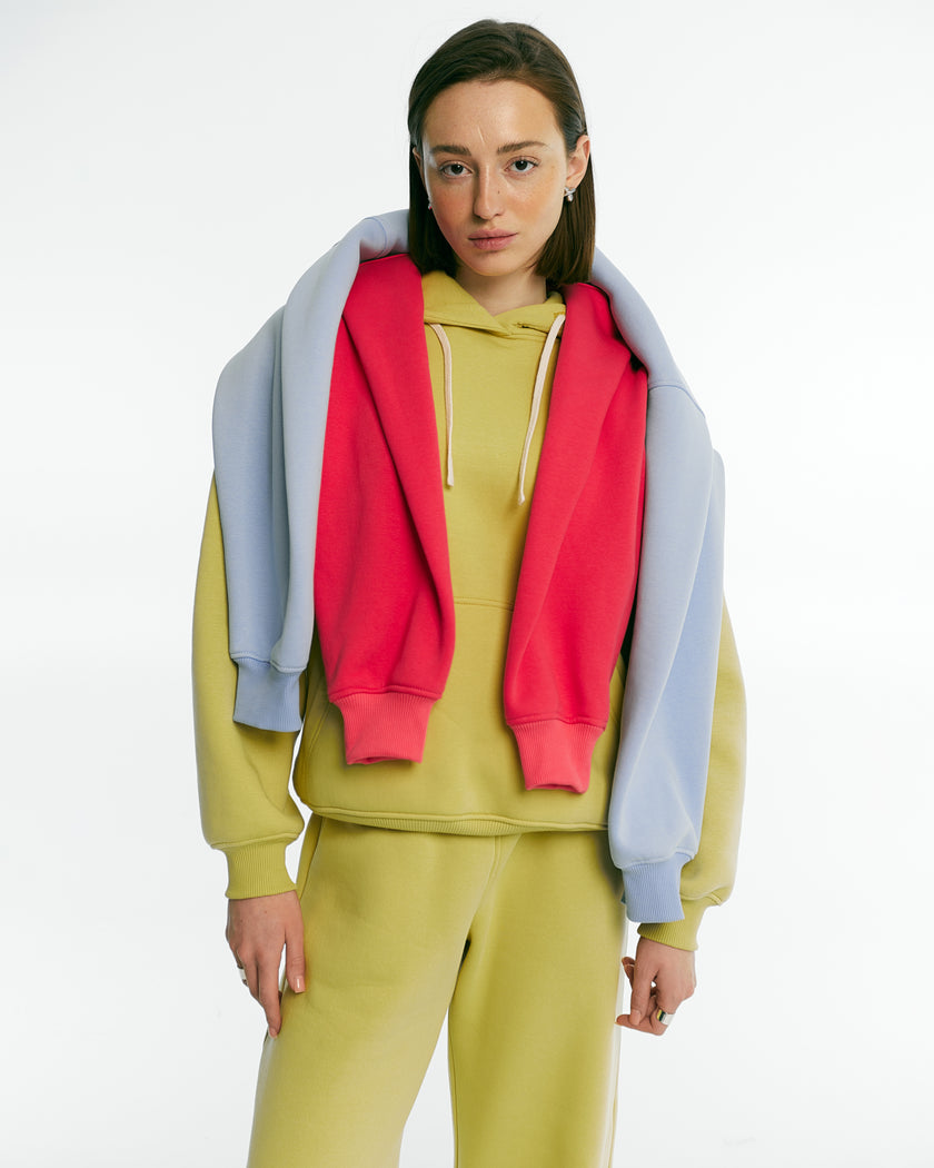 Штани палаццо утеплені фісташка