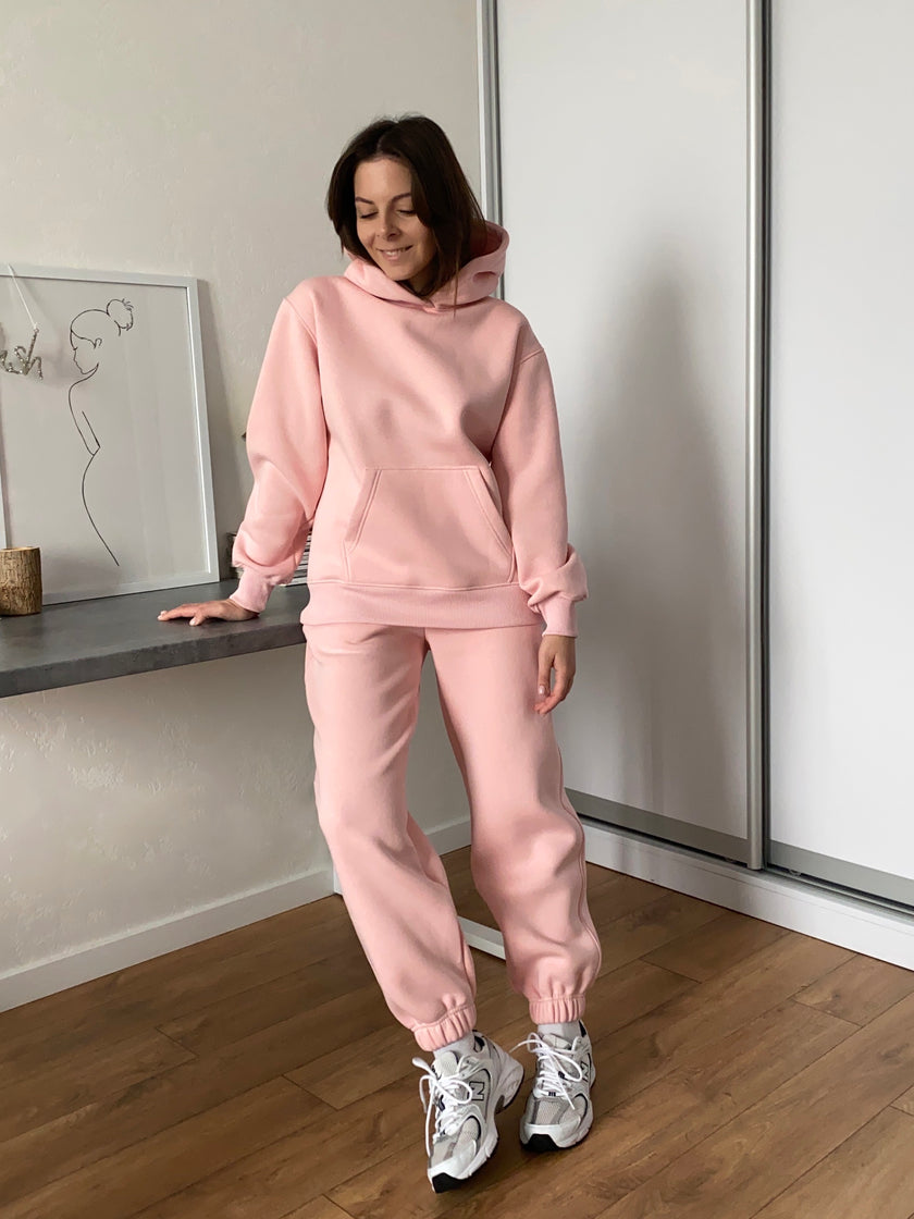 Джогери з начосом світло-рожеві