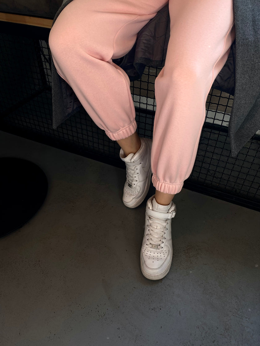 Джогери з начосом світло-рожеві