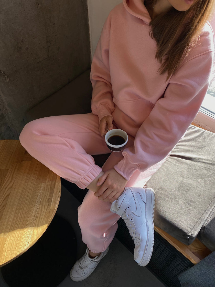 Джогери з начосом світло-рожеві