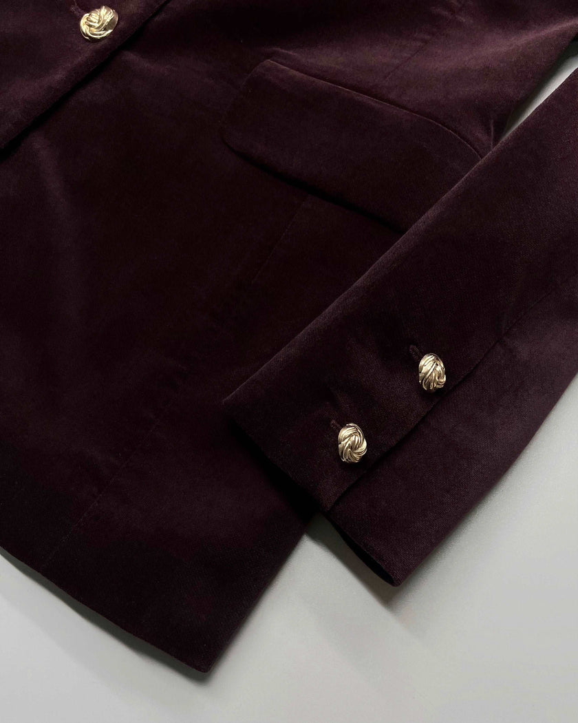 Піджак оксамитовий бургунді