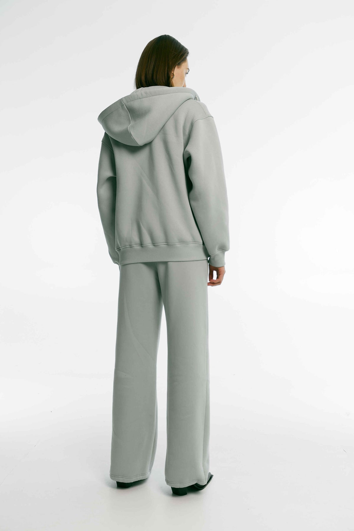 Худі утеплений світла олива