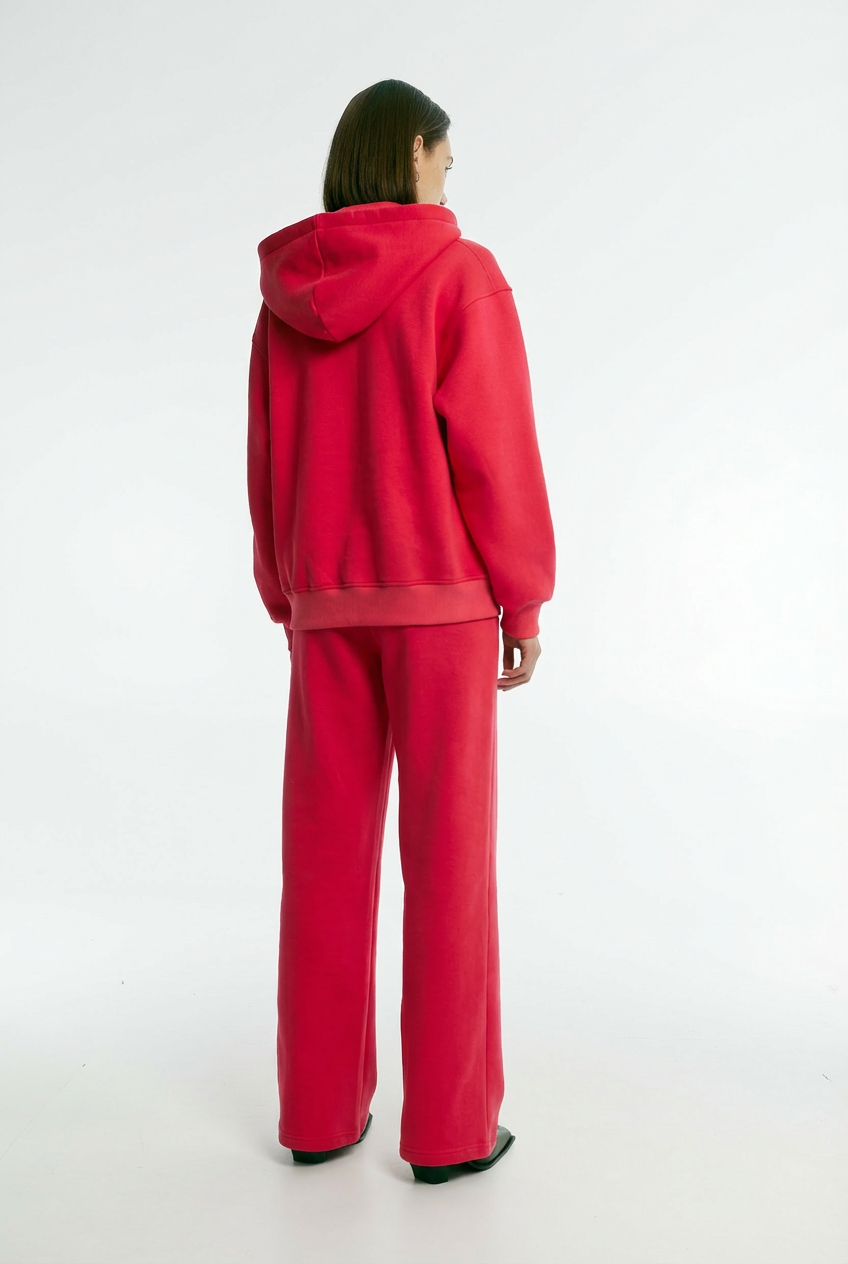 Штани палаццо утеплені корал