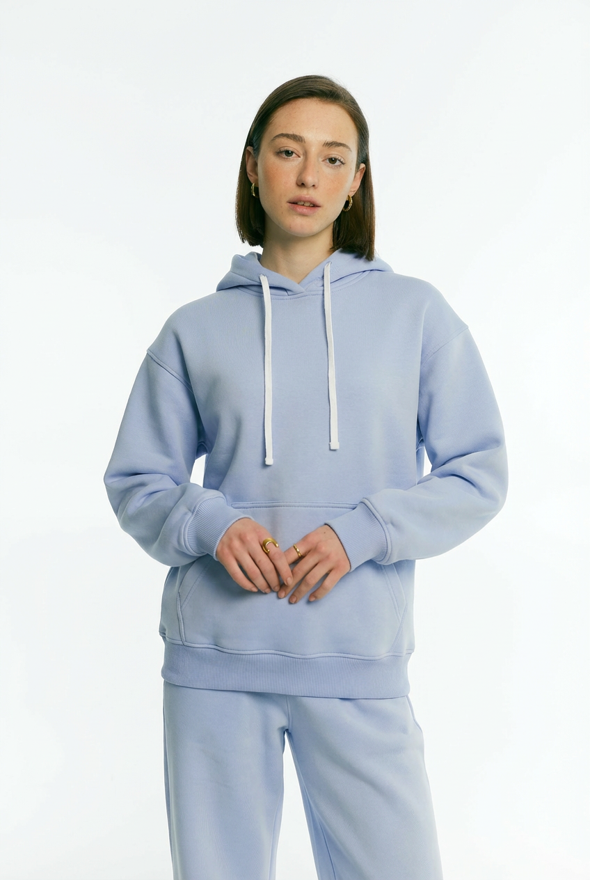 Худі утеплений блакитний