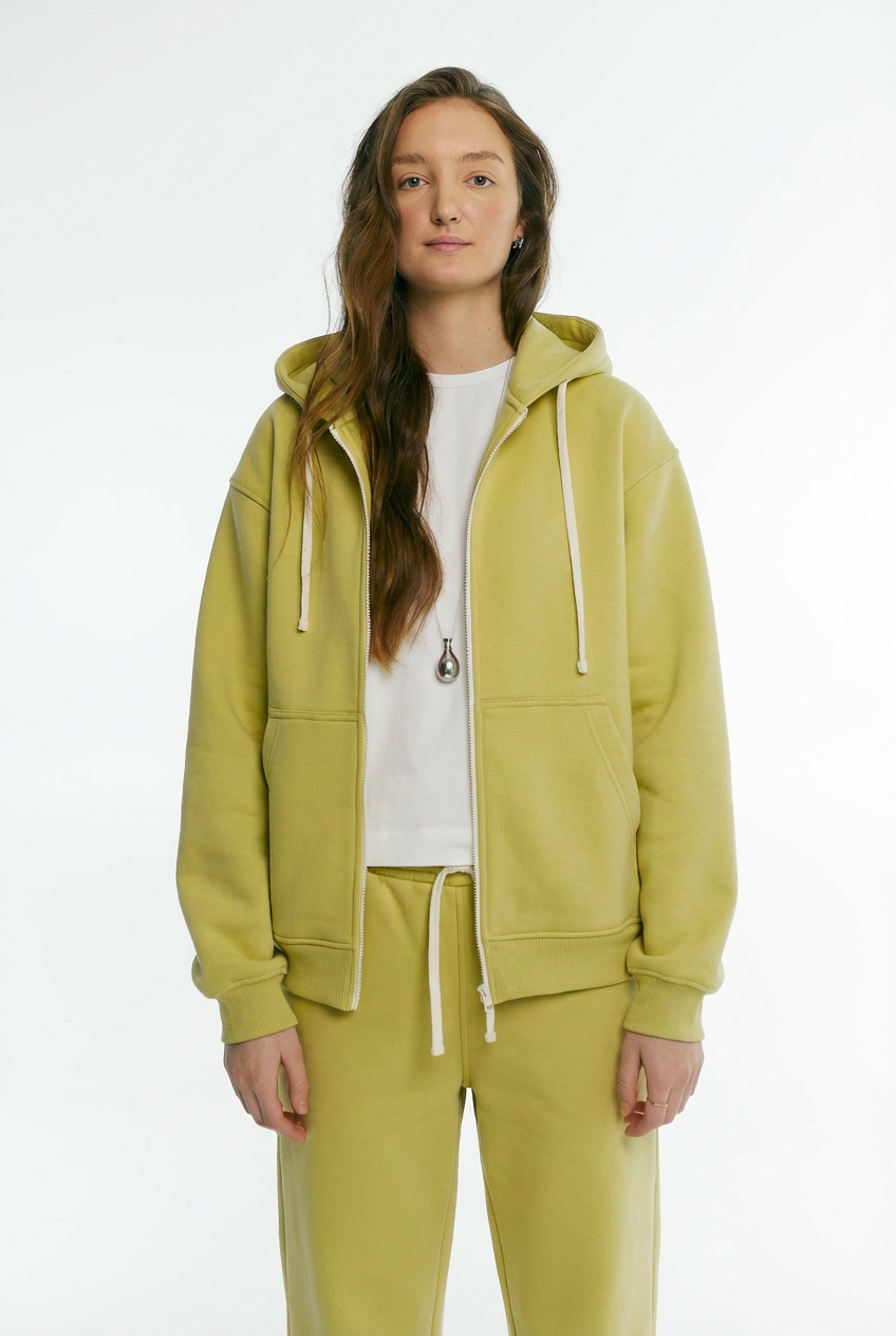 Zip-худі утеплений фісташка