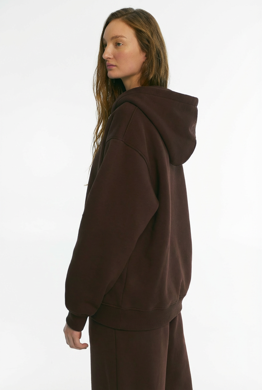 Zip-худі утеплений шоколад